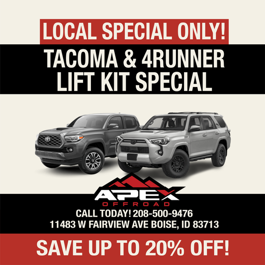 0-3" Toyota Lift Specials (2005-23 Tacoma/2010-24 4Runner)